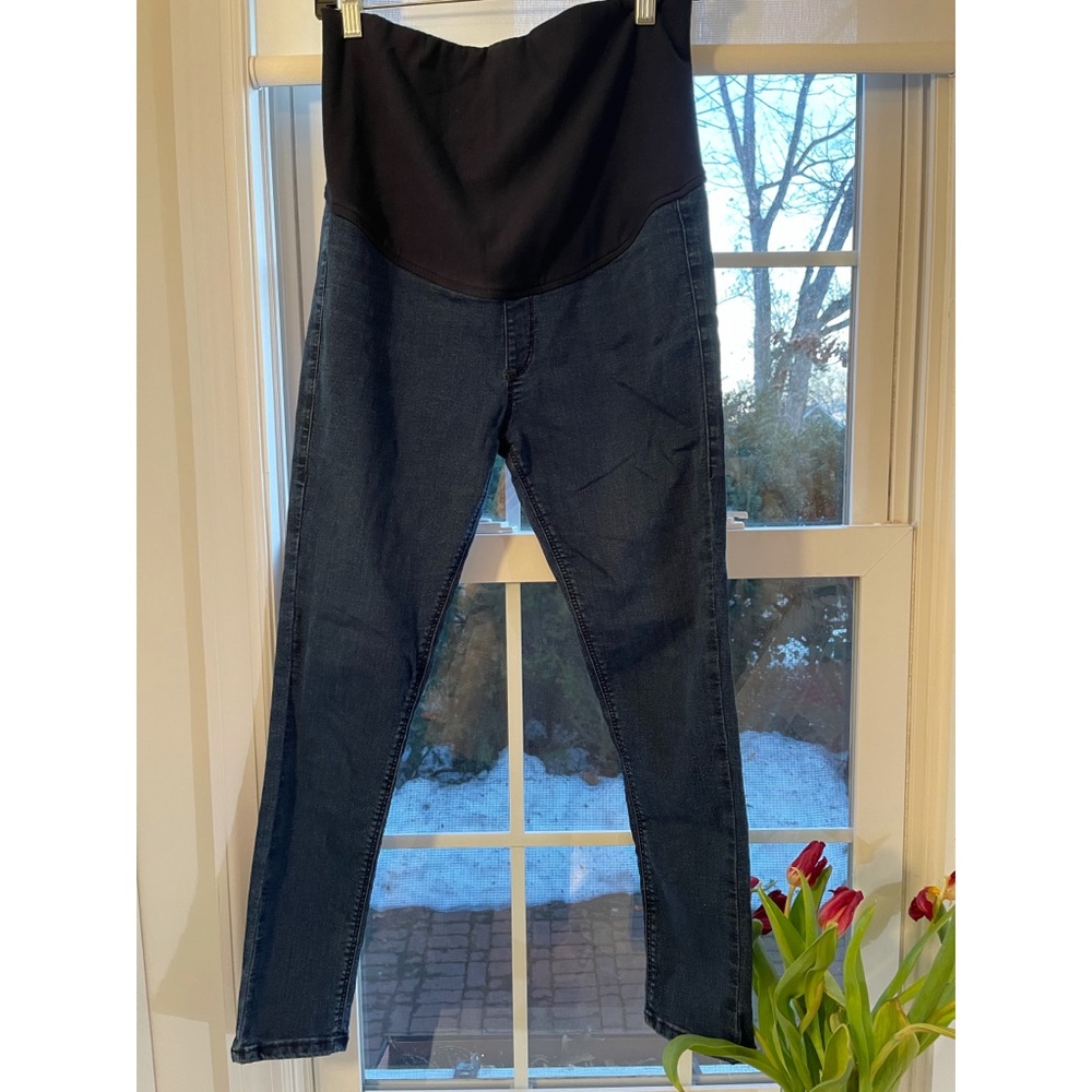 Topshop maternity ankle jeans in blue wash